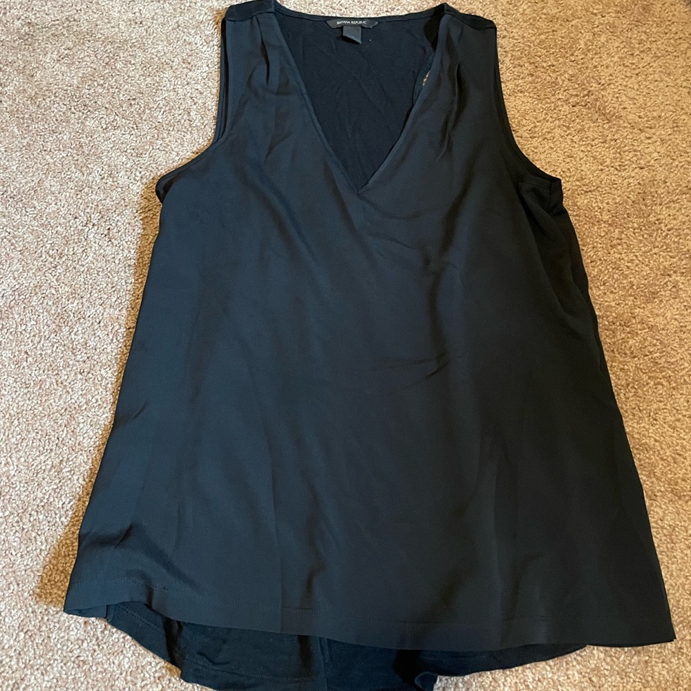 Banana Republic long mixed media tank Size Medium